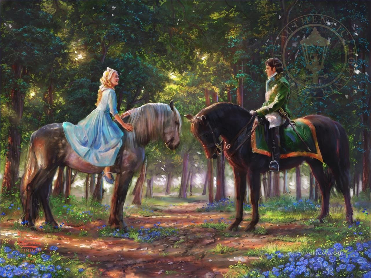 Romance Awakens TK Disney Oil Paintings